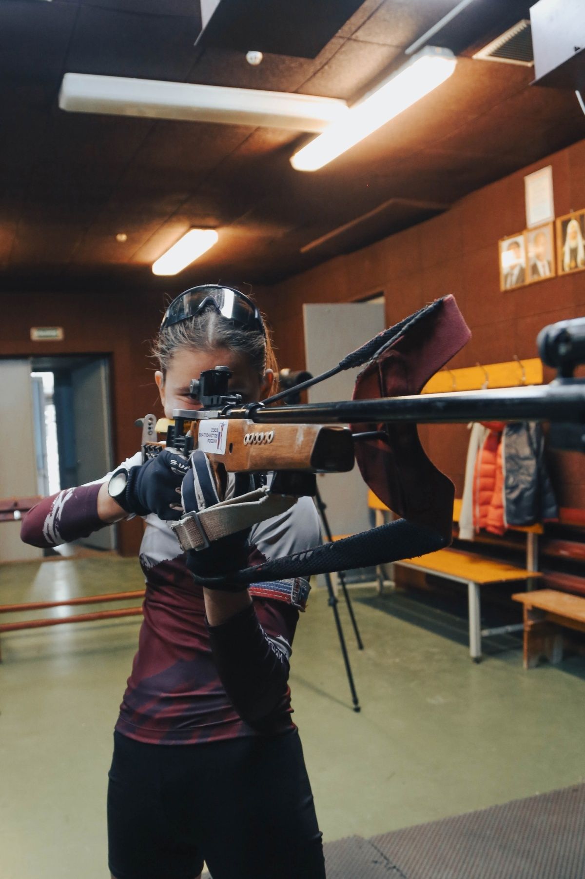 Тренировка биатлонисток у Сергея Сергеевича Шестова