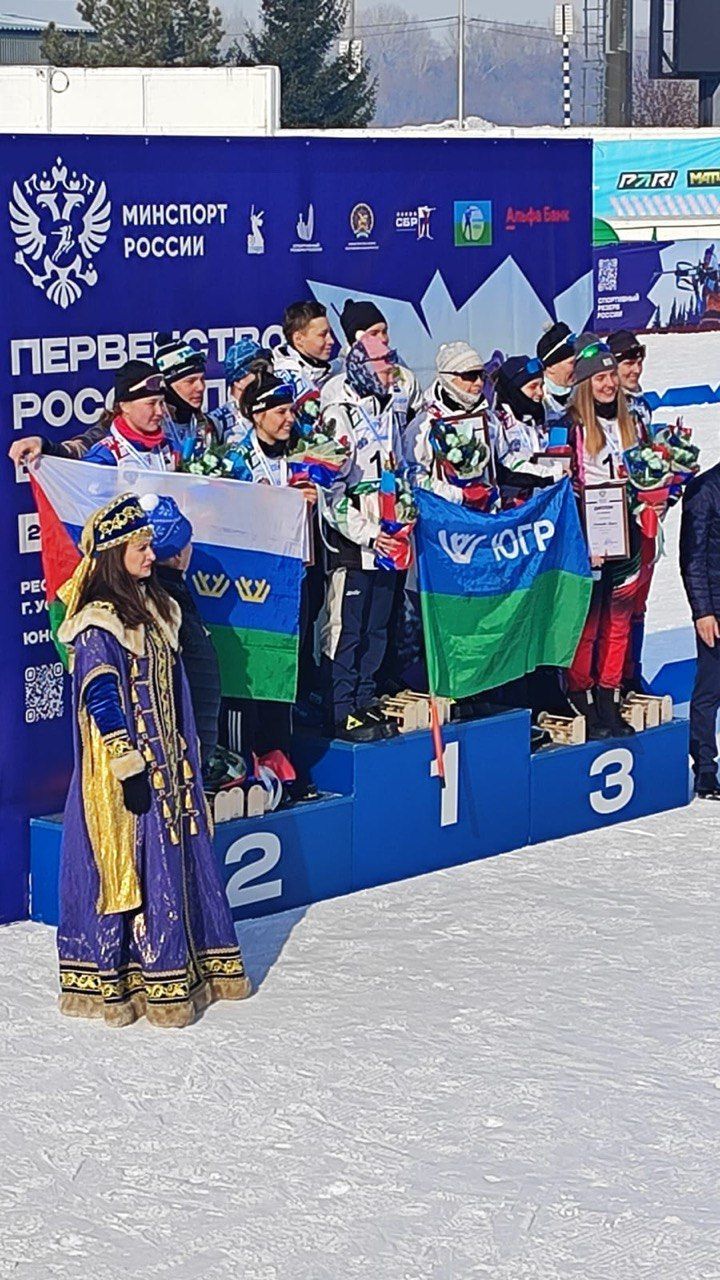 Серебро в Уфе Первенство России по биатлону среди юношей и девушек 17-18 лет